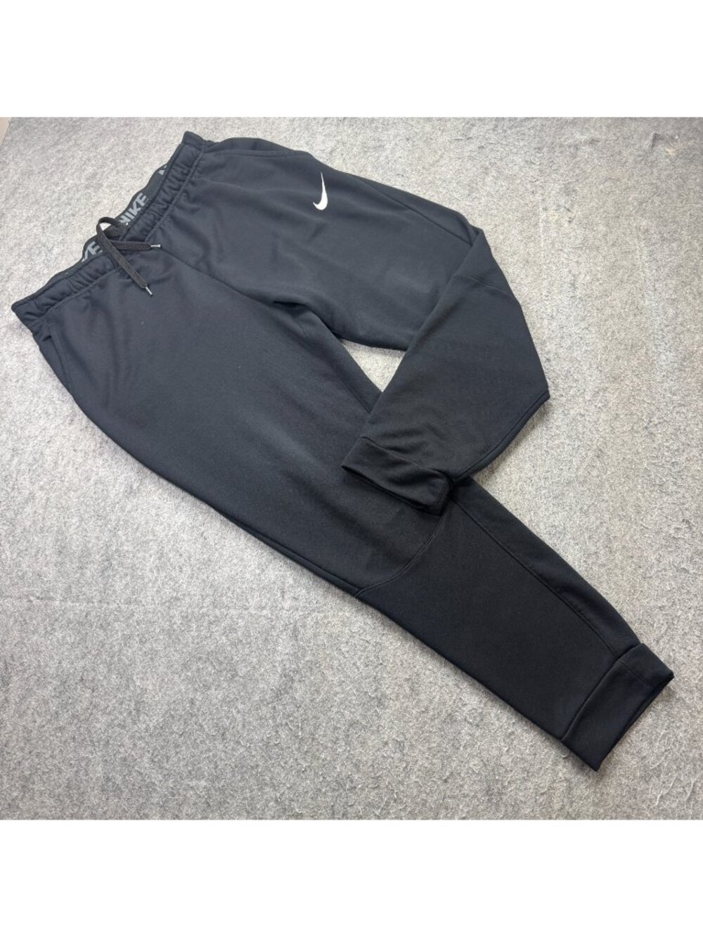Nike Jogger Men XL Black Fleece 29" Tapered Fitness Relaxed CD7701 DRI-FIT